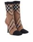 Burberry Nova Check Ankle Boots, side view