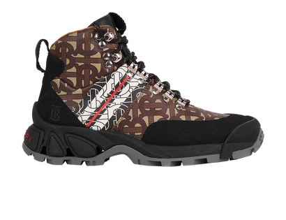 Burberry TB Monogram Hiking Boots, front view