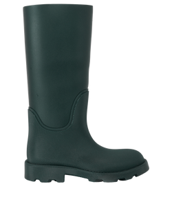 Burberry Marsh Wellies Boots, Rubber, Green, UK8, DB/B, 4*