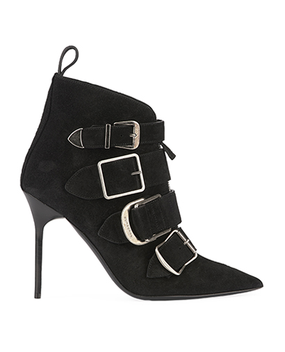 Burberry Milner Buckled Ankle Boots, front view