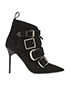 Burberry Milner Buckled Ankle Boots, front view