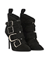 Burberry Milner Buckled Ankle Boots, side view