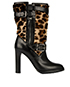 Burberry Shearling Leopard Boots, front view