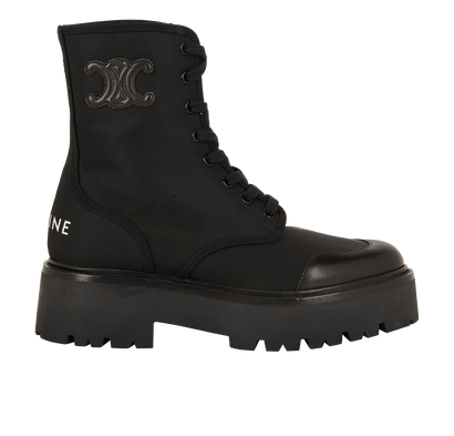 Celine Bulky Laced Up Boots, front view