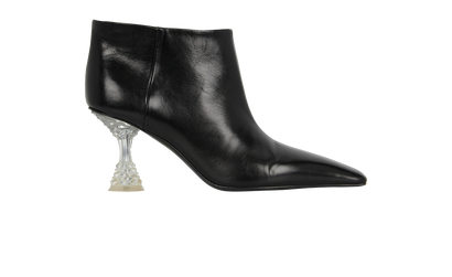 Celine Crystal Heel Ankle Boots, front view