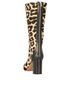 Celine Leopard Boots, back view