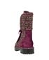 Chanel Tweed Pearl Chain Combat Boots, back view