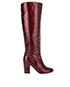 Chanel Knee High Camelia Flower Boots, front view