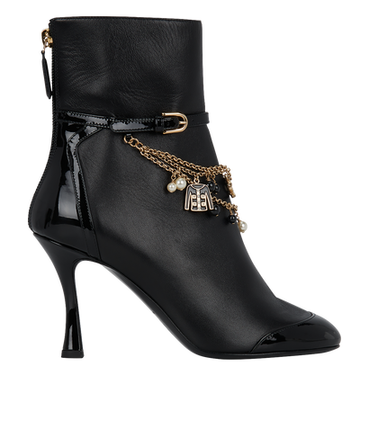Chanel 2020 Dainty Charm Ankle Boots, front view