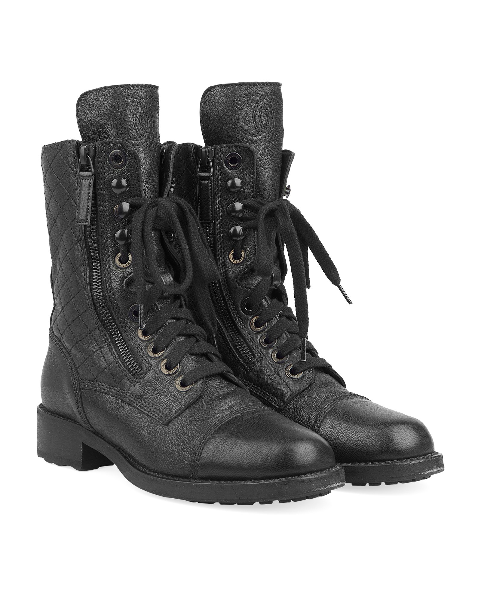 Chanel Quilted Combat Boots, Boots - Designer Exchange | Buy Sell Exchange