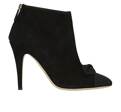 Chanel Bow Ankle Boots, front view