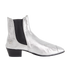 Chanel Metallic Ankle Boots, front view
