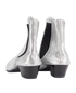 Chanel Metallic Ankle Boots, back view