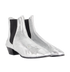 Chanel Metallic Ankle Boots, side view