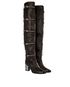 Chanel 2017 Runway OTK Boots, side view