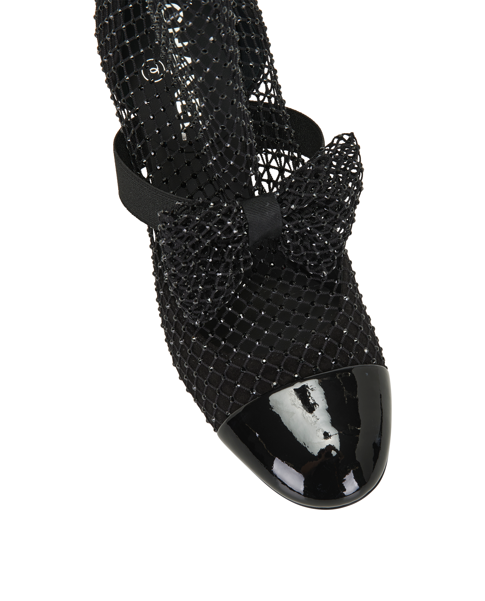 Chanel Knee-High Resille Mary Janes, &pound;1,100, Shoes, Black, Fabric, Other view