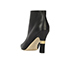 Chanel CC Pointed Toe Ankle Boots, back view