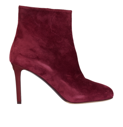Chanel Ankle Boots, &pound;650, Shoes, Burgundy, Suede, Front view