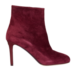 Chanel Ankle Boots, Suede, Burgundy, UK6, DB/B, 3*