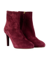 Chanel Ankle Boots, &pound;650, Shoes, Burgundy, Suede, Side view