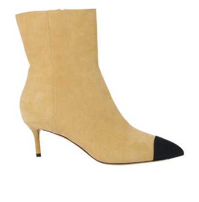 Chanel Cap Toe Ankle Boots, front view
