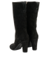 Chanel CC Boots, &pound;320, Shoes, Black, Suede, Back view