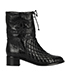 Chanel Quilted Boots, front view