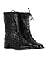 Chanel Quilted Boots, side view