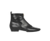 Chanel Zip Front Ankle Boots, front view