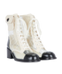 Chanel CC Pocket Lace Up Boots, side view