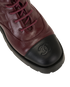 Chanel Logo Lace Up Boots, &pound;550, Shoes, Black/Burgundy, Leather, Other view