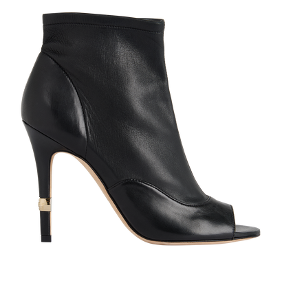 Chanel Peep Toe Ankle Boots, front view