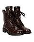 Chanel Leather Biker Boots, side view