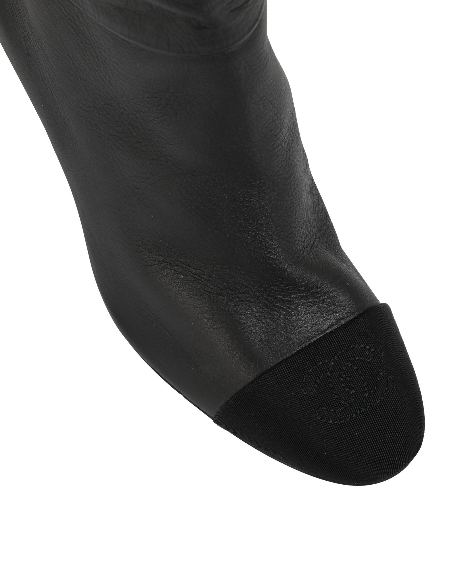 Chanel CC Cap Toe Boots, &pound;550, Shoes, Black, Leather, Other view