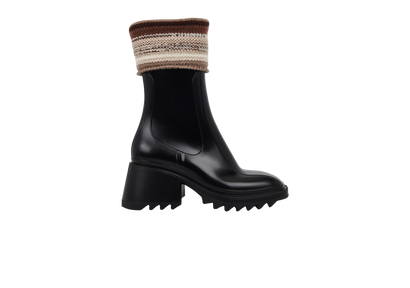 Chloe Knit Rain Boots, front view