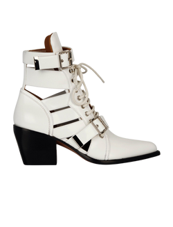Chlo� Rylee Cut Out Boots, leather, white, 3, 3*