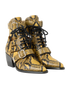 Chloe Snakeprint Rylee Cut Out Boots, side view