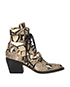 Chloé Rylee Printed Lace up Boots, front view