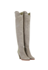Chloé Knee High Boots Suede, side view