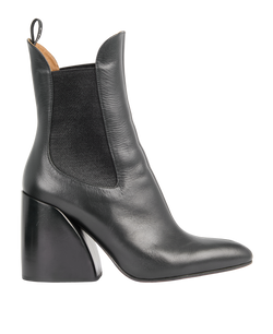 Chloe Heeled Chelsea Boots, Leather, Black, UK2.5, B, 3*