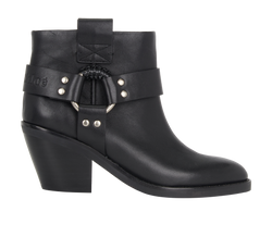 See By Chloe Buckle Ankle Boots, Leather, Black, UK3, B, 3*