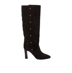 Chloe Knee High Boots, Suede, Brown, UK7.5, DB/B, 2*