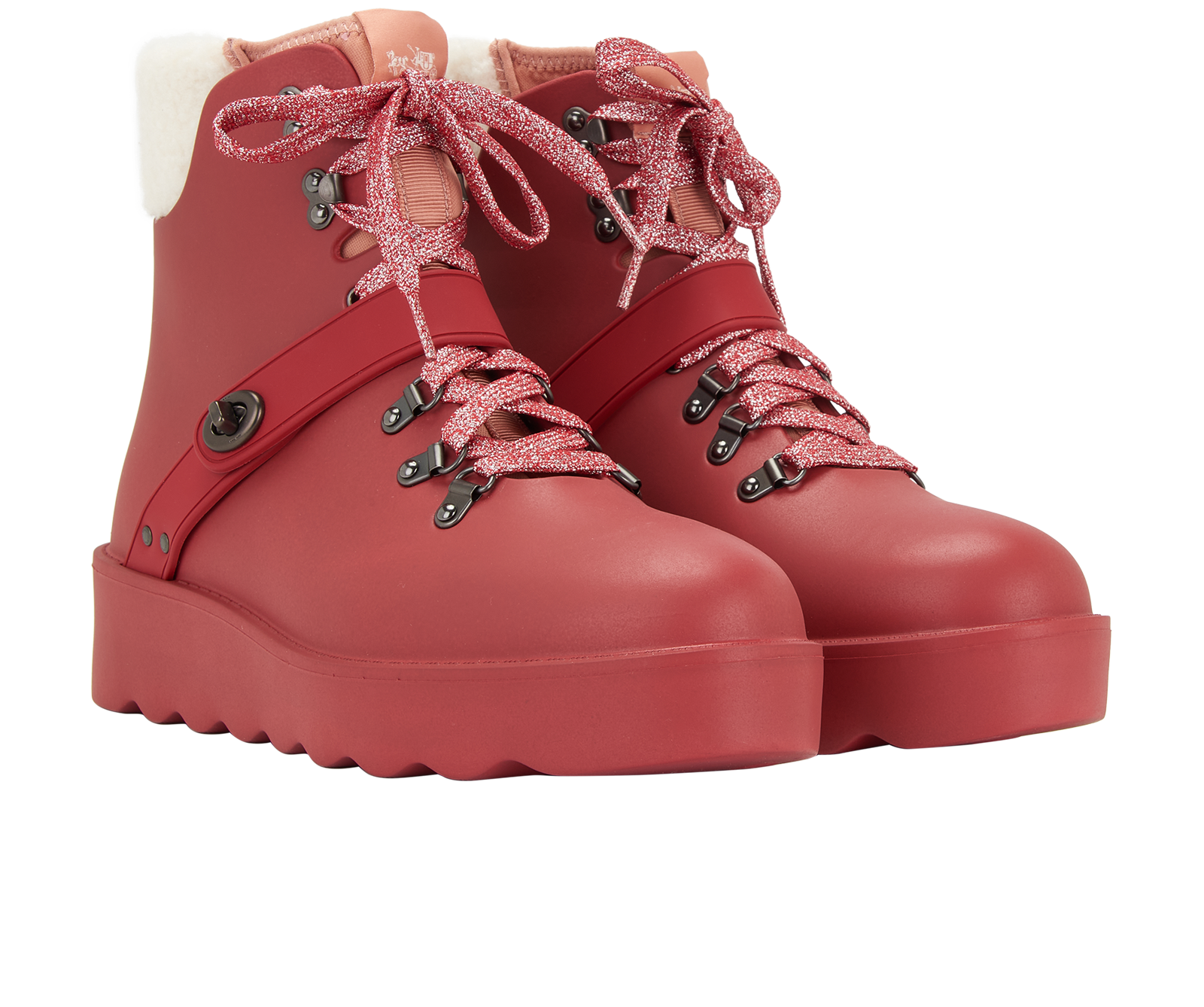 Coach Urban Hiker Boots, &pound;80, Shoes, Red, Rubber, Side view