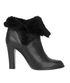 Dior Shearling Trim Ankle Boots, front view