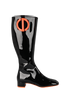 Christian Dior Idole High Boots, £250, Shoes, Black/Orange, Patent Leather, Front view