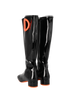 Christian Dior Idole High Boots, £250, Shoes, Black/Orange, Patent Leather, Back view