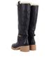 Christian Dior Fur Lined Boots, back view