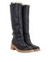 Christian Dior Fur Lined Boots, side view
