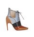 Christian Dior Laced Stiletto Ankle Boots, front view