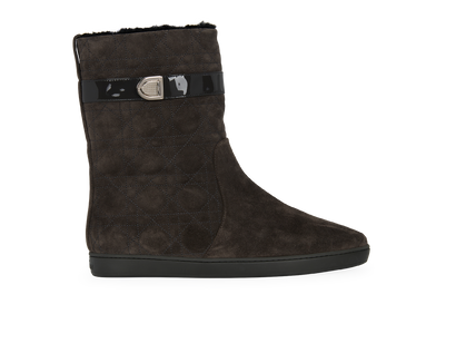 Christian Dior Cannage Boots, &pound;250, Shoes, Brown, Shearling/Suede, Front view